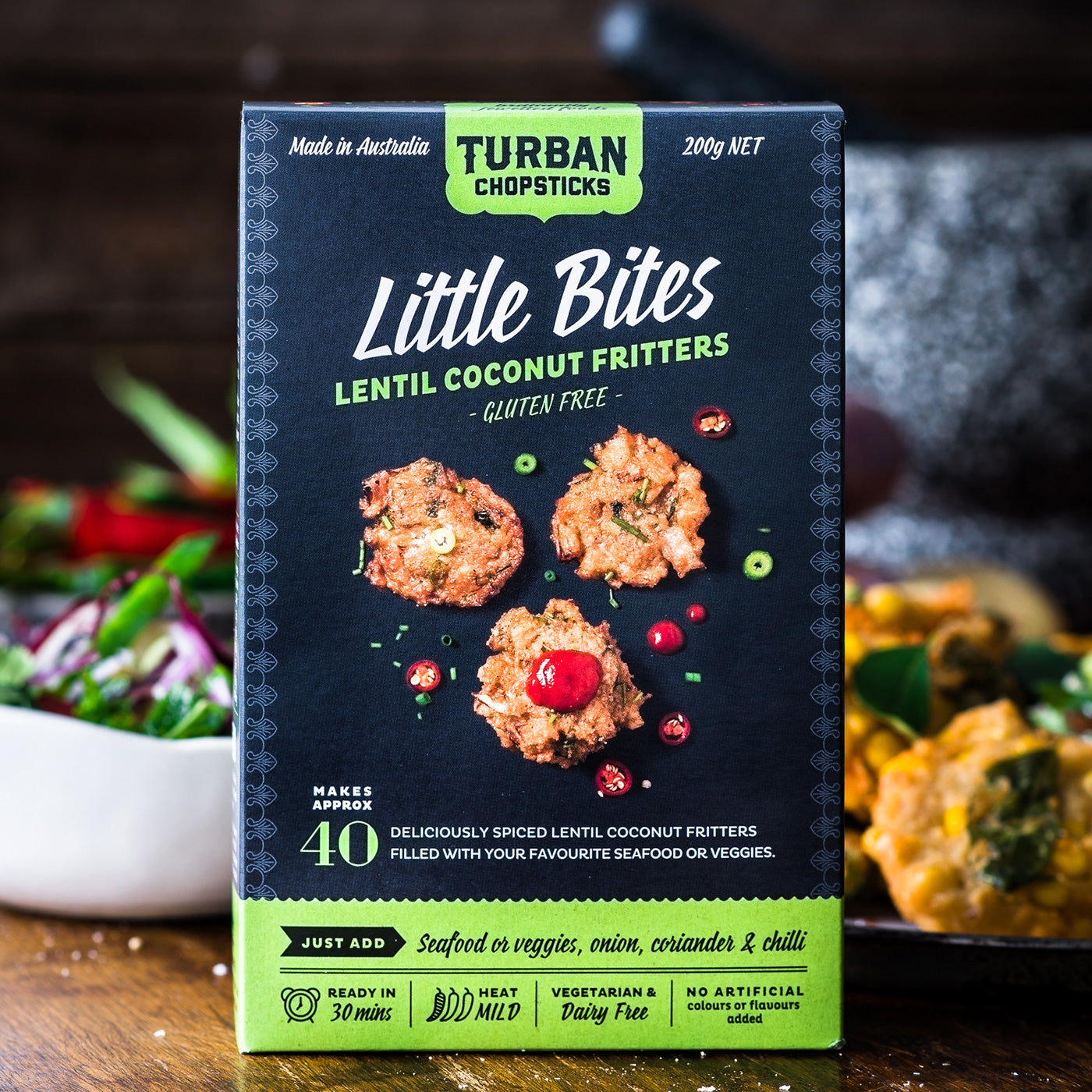 Lentil Coconut Fritters