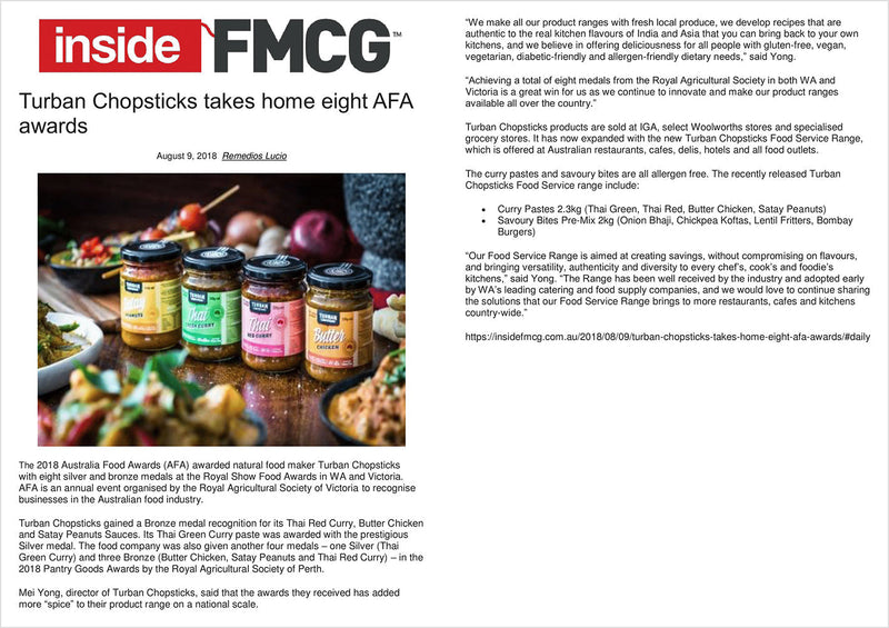 FMCG: Turban Chopsticks Takes Home Eight AFA Awards