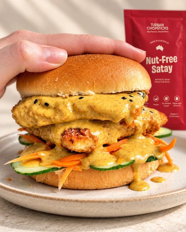 Nut-Free Satay Burger
