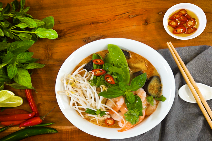 Thai Red Noodle Soup