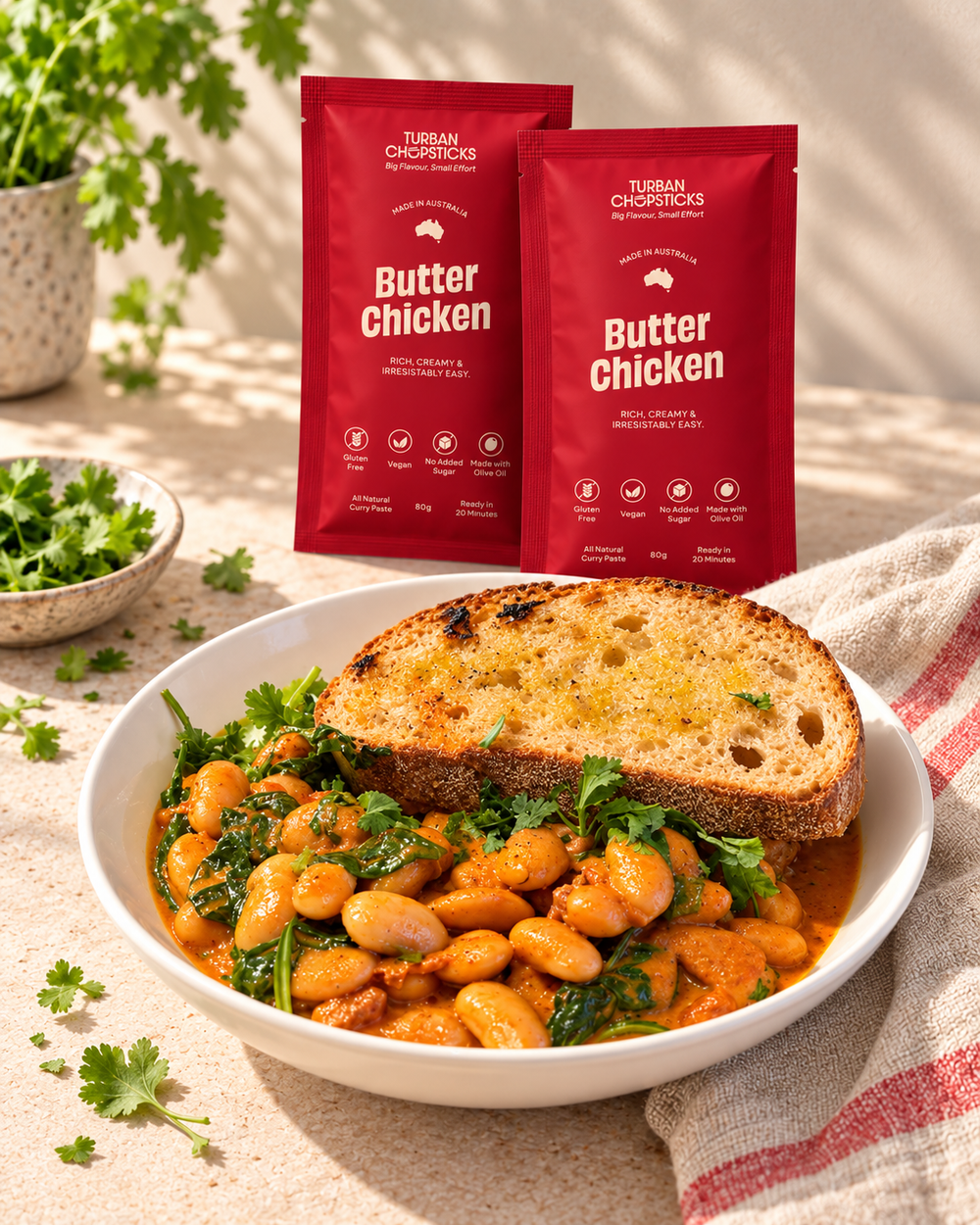 Creamy “Butter Chicken” Butter Beans