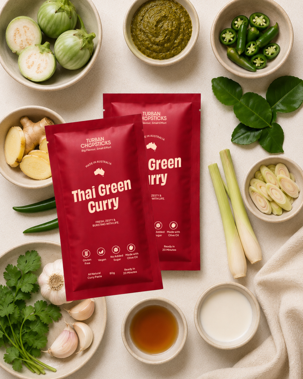 Thai Green Curry Sachet | 2 Pack