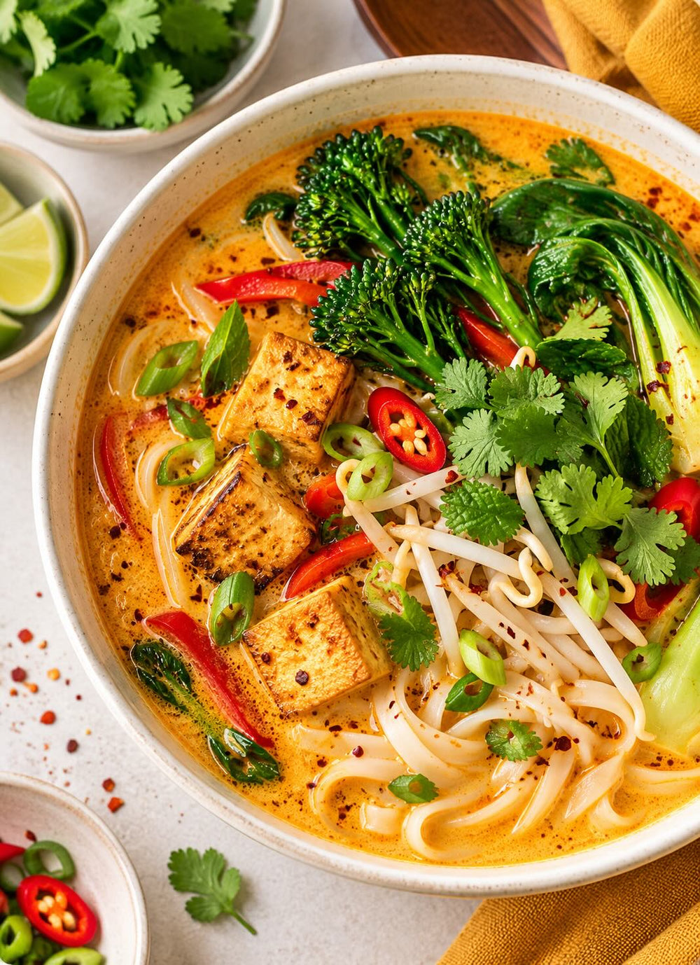 Creamy Vegan Tofu & Vegetable Laksa