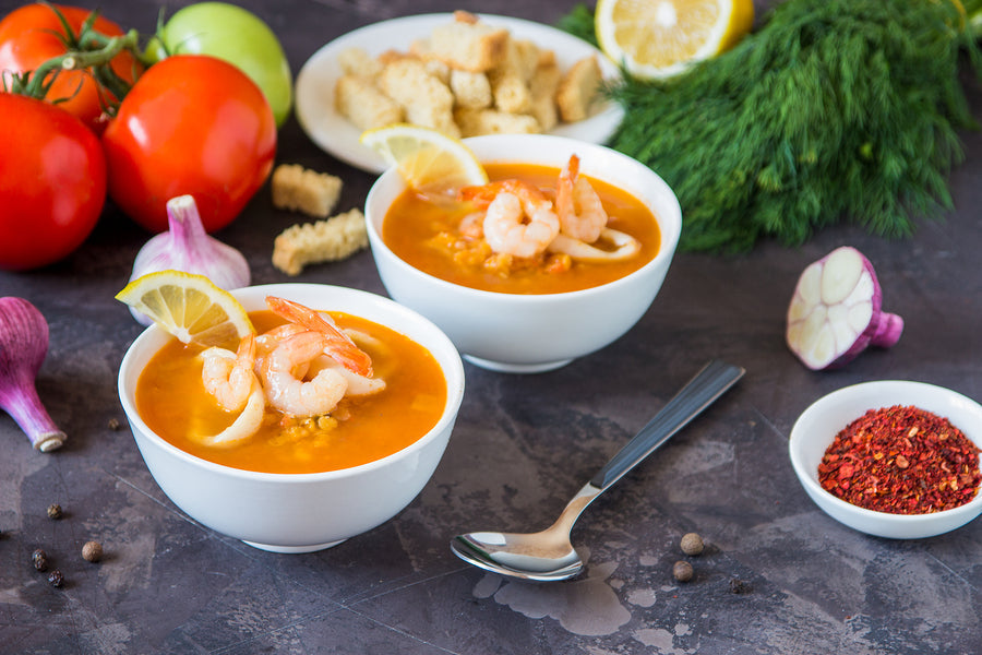 Seafood Lentil Soup