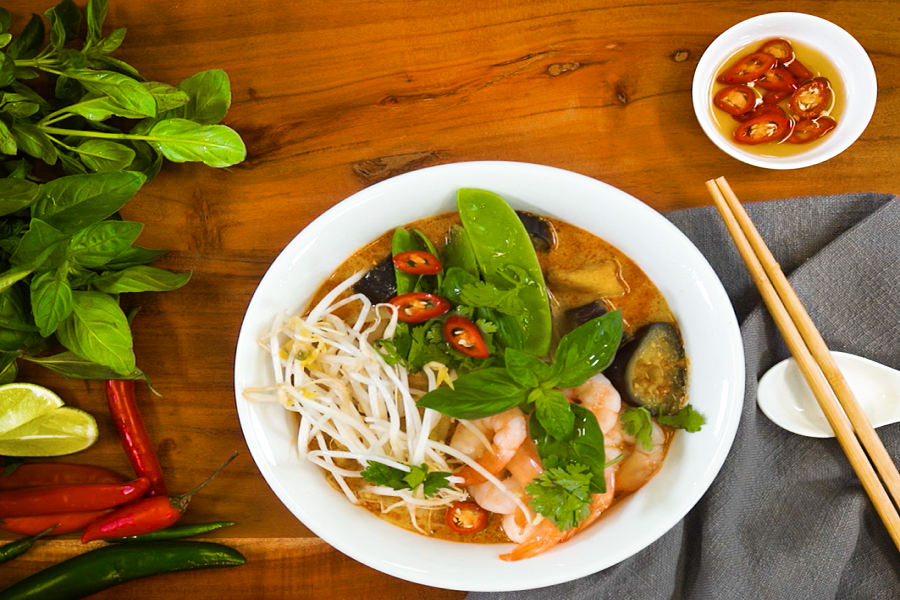 Thai Red Noodle Soup